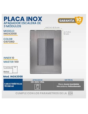 Set ventilador de techo Igoto 3 velocidades