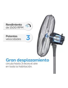 Ventilador de pedestal Navia 3 velocidades