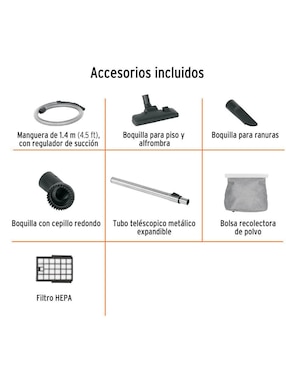 Aspiradora canister Truper asd-150 1.5 litros
