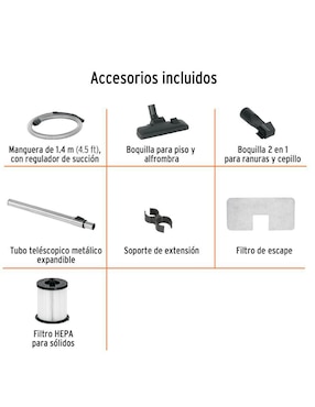 Aspiradora canister Truper asd-180 2 litros