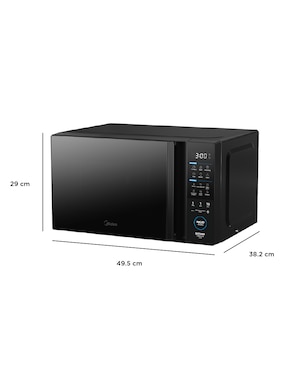 Horno de microondas convencional Midea modelo
MMDT11S2MB de 1.1 pies
