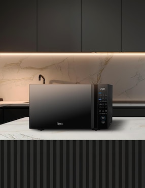 Horno de microondas convencional Midea modelo
MMDT11S2MB de 1.1 pies