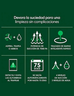 Aspiradora robot Irobot roomba combo 105 con conexión wi-fi 0.5 litros