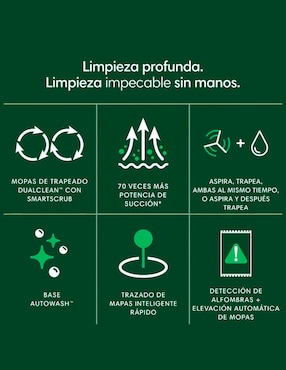 Aspiradora robot Irobot combo plus 405 0.5 litros