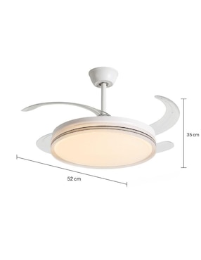 Ventilador de techo Megaluz con control remoto 6 velocidades