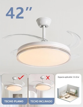 Ventilador de techo Megaluz con control remoto 6 velocidades