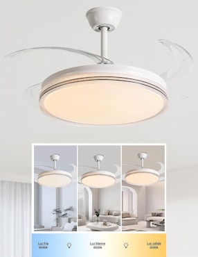 Ventilador de techo Megaluz con control remoto 6 velocidades
