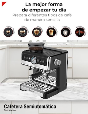 Cafetera con molino Bogner BDCM22