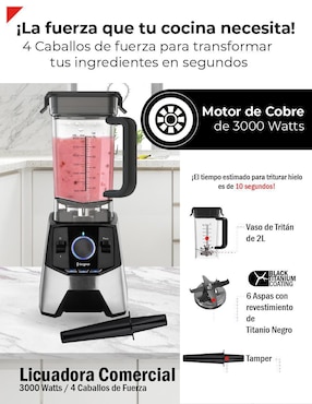 Licuadora Bogner BSB09S 3 velocidades
