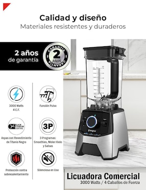 Licuadora Bogner BSB09S 3 velocidades