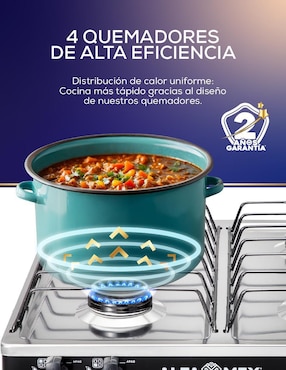 Parrilla Alfamex 212-4 de acero porcelanizado