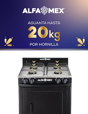 Parrilla Alfamex 212-4 de acero porcelanizado