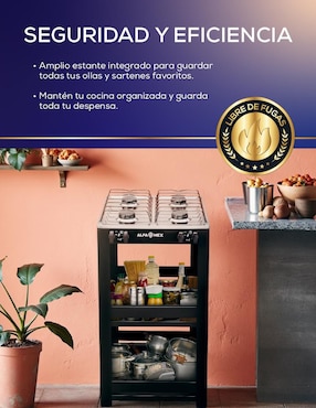 Parrilla Alfamex 412-4 de acero porcelanizado