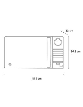 Horno de microondas convencional Mabe Jes70 de 0.7 pies
