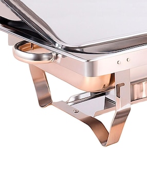 Chafer bufetera de acero inoxidable Bluelander 3 compartimentos