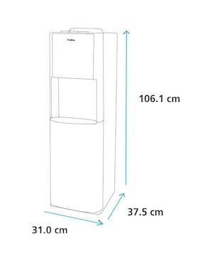 Dispensador de agua eléctrico Mabe EMBL1TN