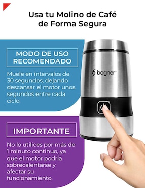 Set cafetera de goteo Bogner + molino BDCM12R-BCG01