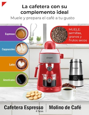 Cafetera Espresso Bogner Bcm35r-bcg01
