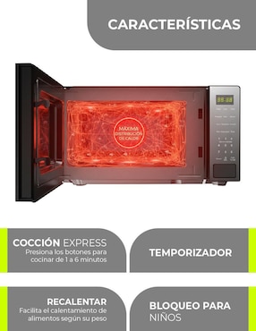 Horno de microondas convencional Minato modelo MMW07 de 0.7 pies cúbicos