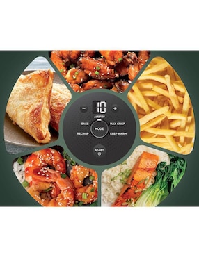 Freidora de aire con compartimento doble Ninja Crispi 3.8 L