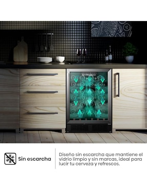 Enfriador de vinos Hisense HWS054B1ASD capacidad de 50 a 59 botellas