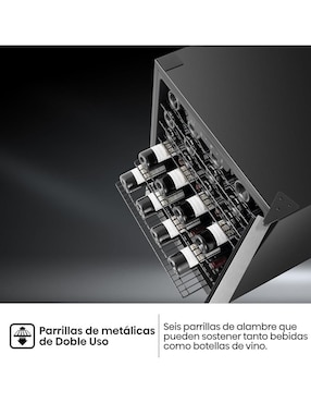 Enfriador de vinos Hisense HWS054B1ASD capacidad de 50 a 59 botellas
