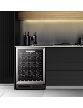 Enfriador de vinos Hisense HWS054B1ASD capacidad de 50 a 59 botellas
