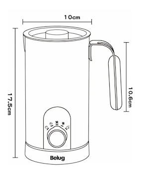 Espumador de leche eléctrico Belug