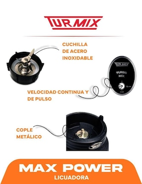 Licuadora Turmix Max Power 1 velocidad