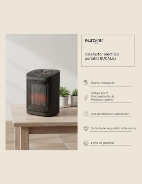 Calefactor portátil eléctrico Eurogar de 127 V