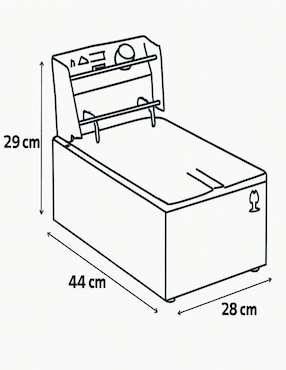 Freidora de aceite PDH eléctrica 5.5 L PD116