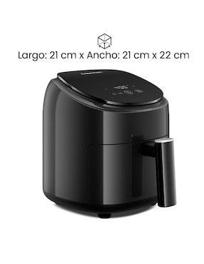 Freidora de aire Chefman1.8L RJ38-2D-BLACK-MX