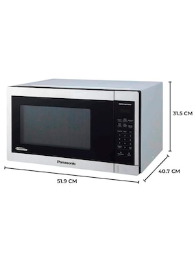 Horno de microondas convencional Panasonic modelo NN-CS678C de 1.3 pies cúbicos
