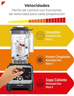 Licuadora Bogner BSB07NPAQ 16 velocidades