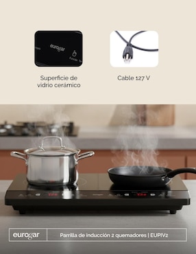 Parrilla de inducción Eurogar Eupiv2 de acero inoxidable