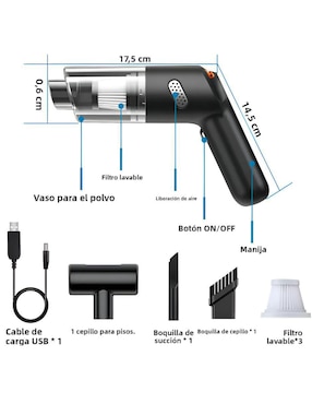 Aspiradora de mano Xtellar 0.5 litros