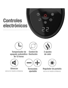 Calefactor torre cerámico eléctrico Lasko de 100 V - 120 V