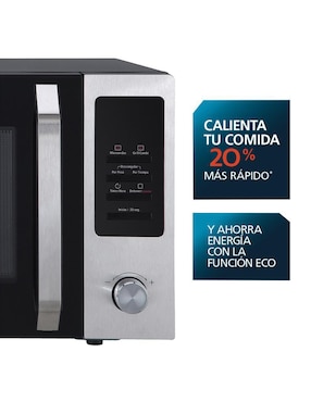 Horno de microondas con grill Mabe modelo 
HMM11PJNX de 1.1 pies