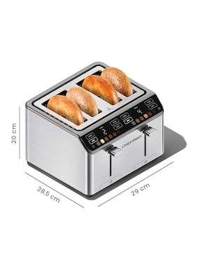 Tostador Chefman RJ31-SS-T-4S-MX