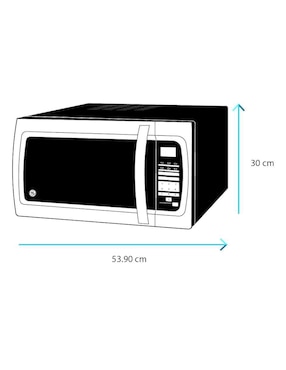 Horno de microondas convencional General Electric modelo MGE11XEJI de 1.1 pies