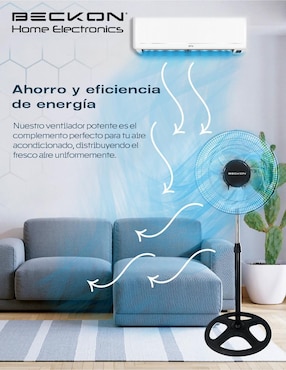 Ventilador de pedestal Beckon 3 velocidades