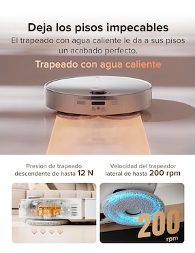 Aspiradora robot Roborock Qrevo CURV X 4 litros