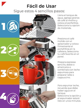 Cafetera con molino Bogner BECM01