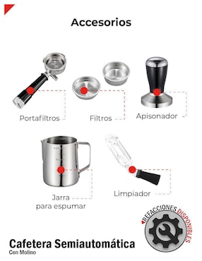 Cafetera con molino Bogner BECM01