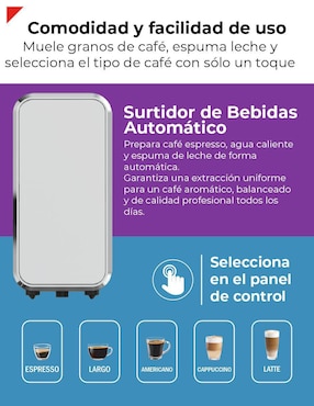 Cafetera super automática Bogner BECM02S