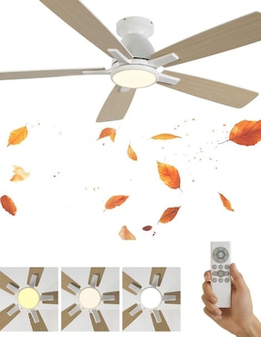 Ventilador de techo Megaluz con control remoto 6 velocidades