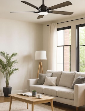 Ventilador de techo Megaluz con control remoto 6 velocidades