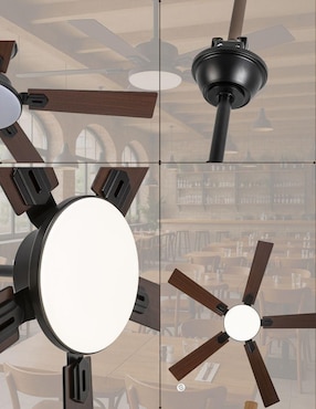 Ventilador de techo Megaluz con control remoto 6 velocidades