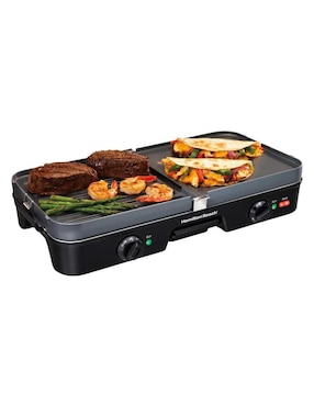 Parrilla eléctrica Hamilton Beach 38546 de acero inoxidable