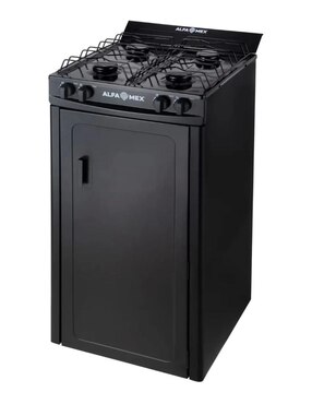 Parrilla de gas Alfamex 211-4-negro de peltre